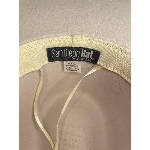 San Diego Hat Company Pearl Trim Wide Brim Fedora - Picture 5 of 7